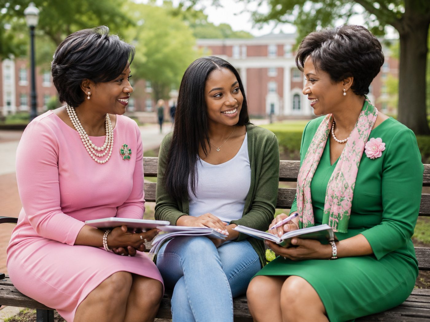 Alpha Kappa Alpha sorority members