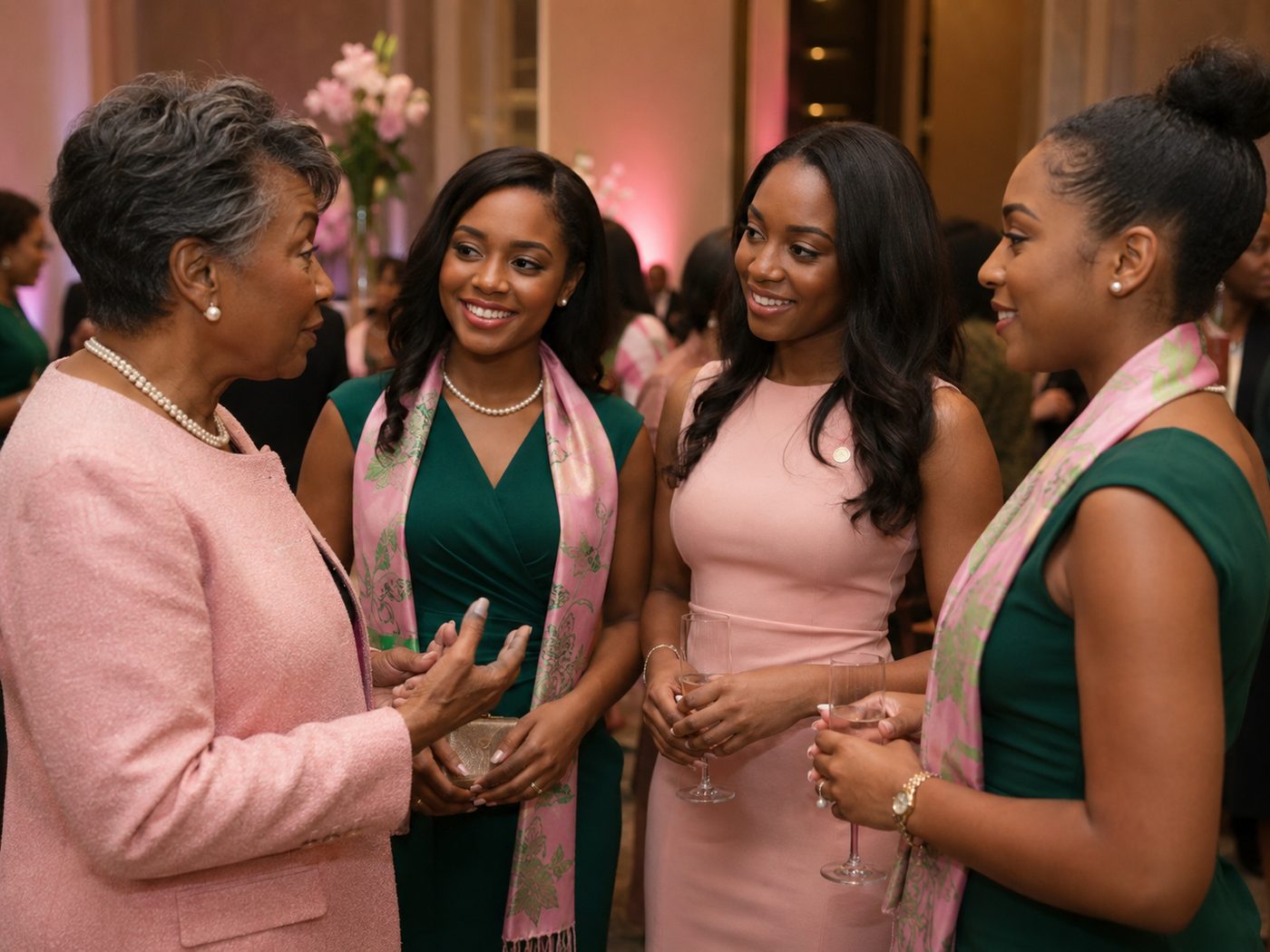 Scholarship recipients at AKA award ceremony