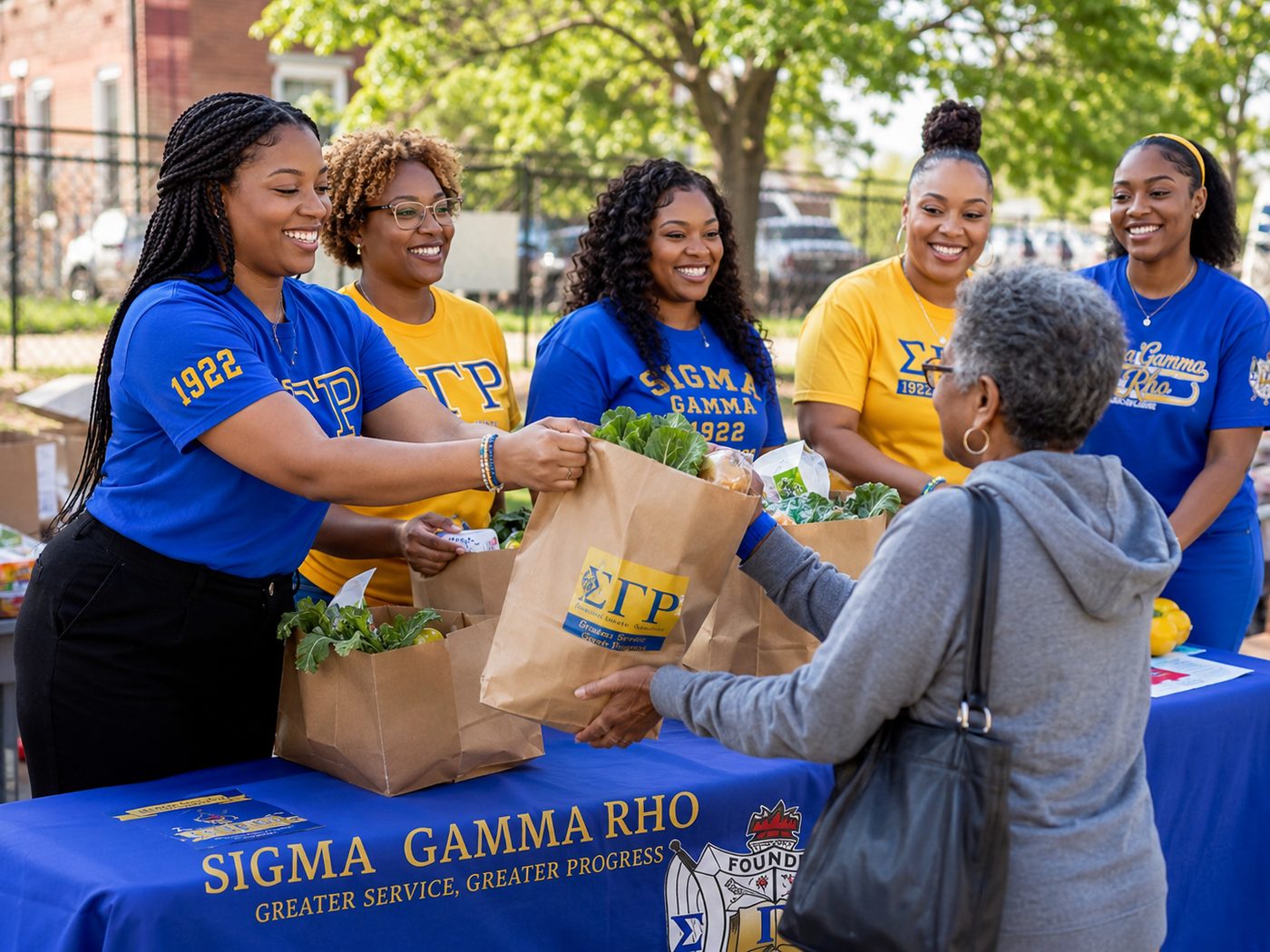Sigma Gamma Rho sorority members