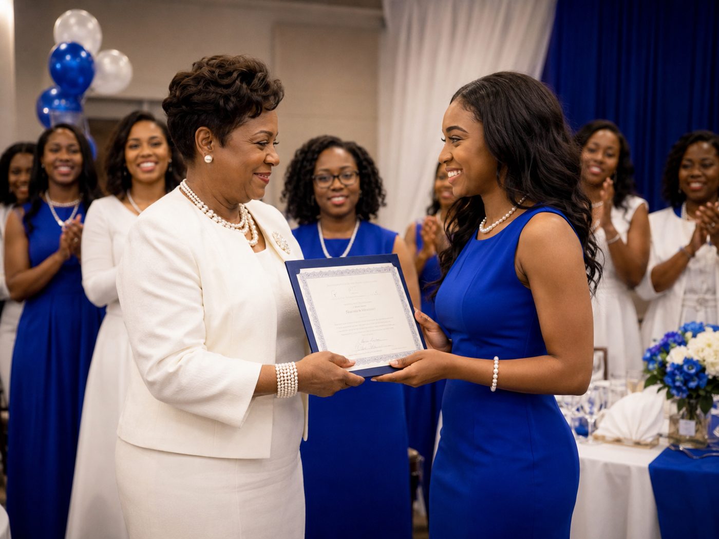 Annual Blue & White Gala banquet hall